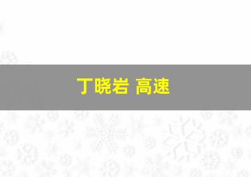 丁晓岩 高速